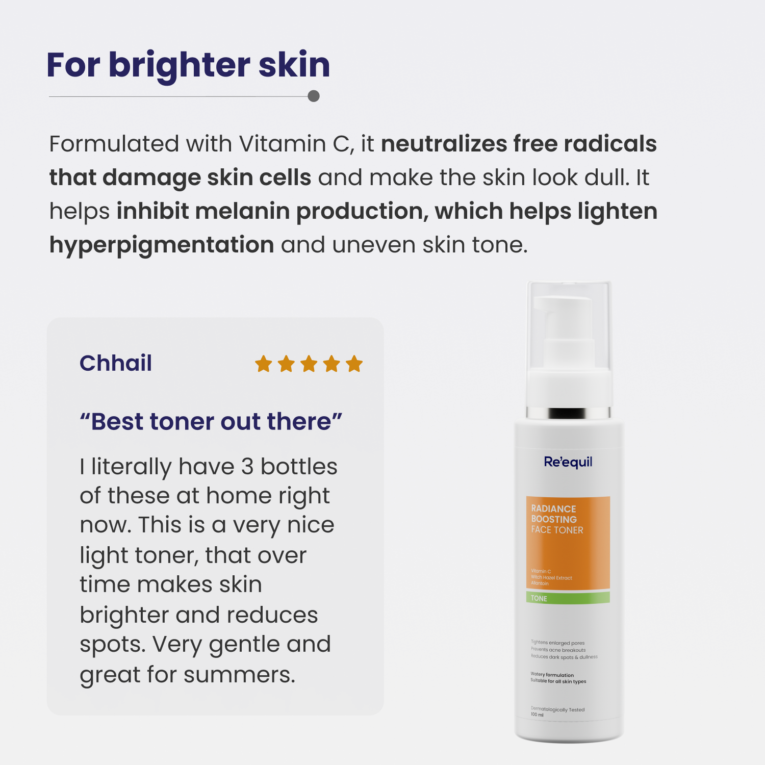 reequil Radiance Boosting Face Toner