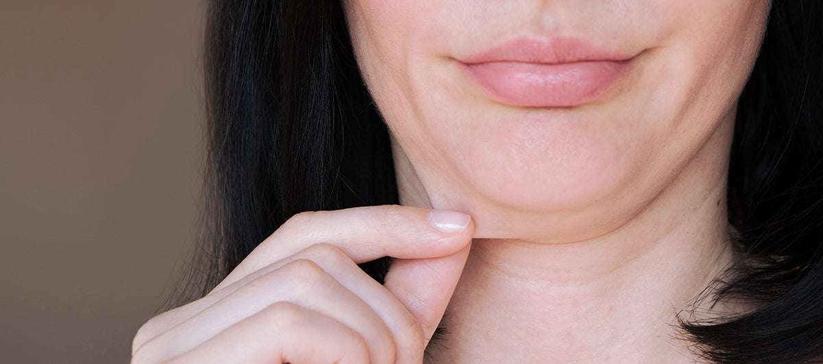 How to get rid of saggy double chin best sale