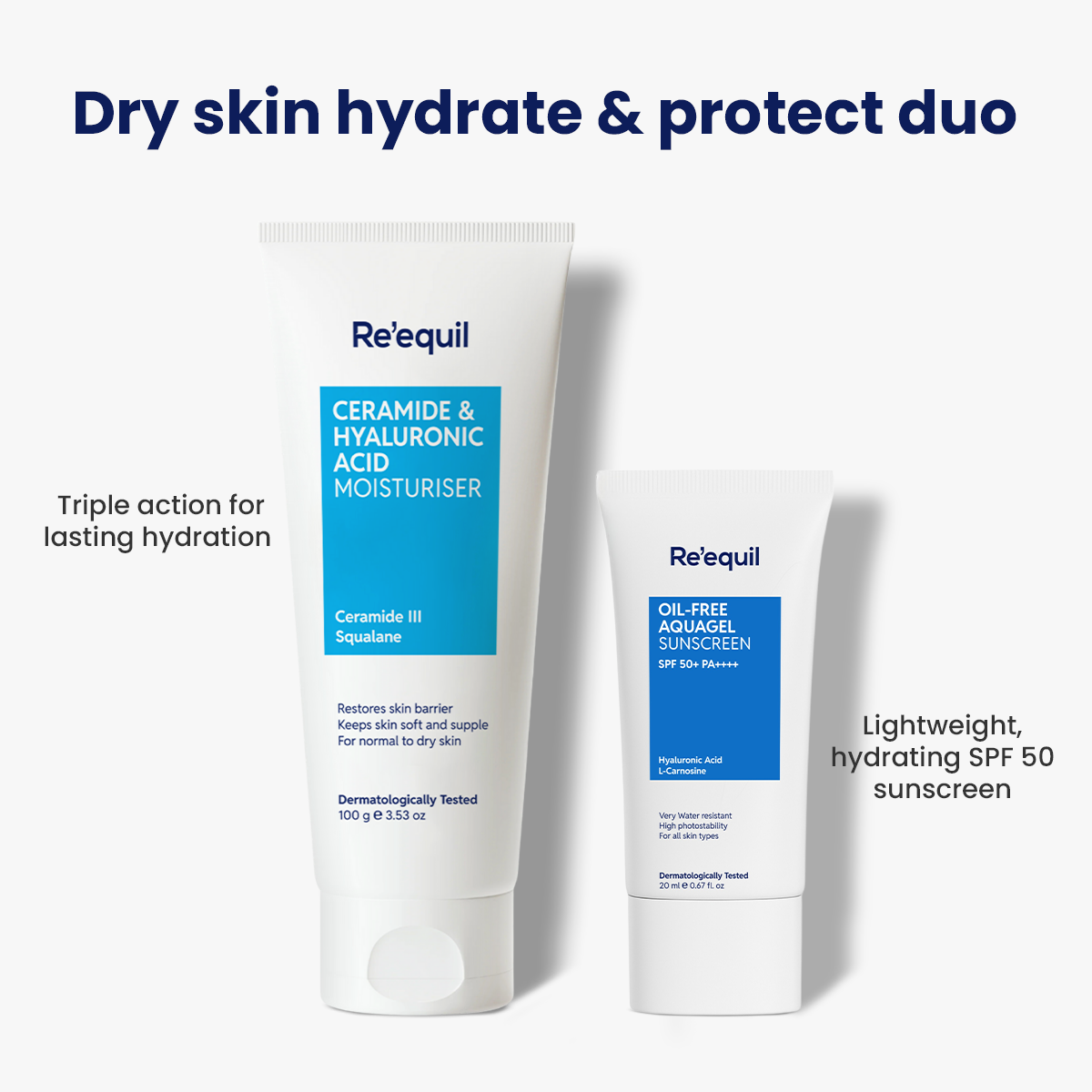 Dry skin hydrate & protect duo