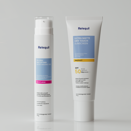 Buy Ultra Matte Dry Touch Sunscreen Gel SPF 50 PA++++ – Re'equil