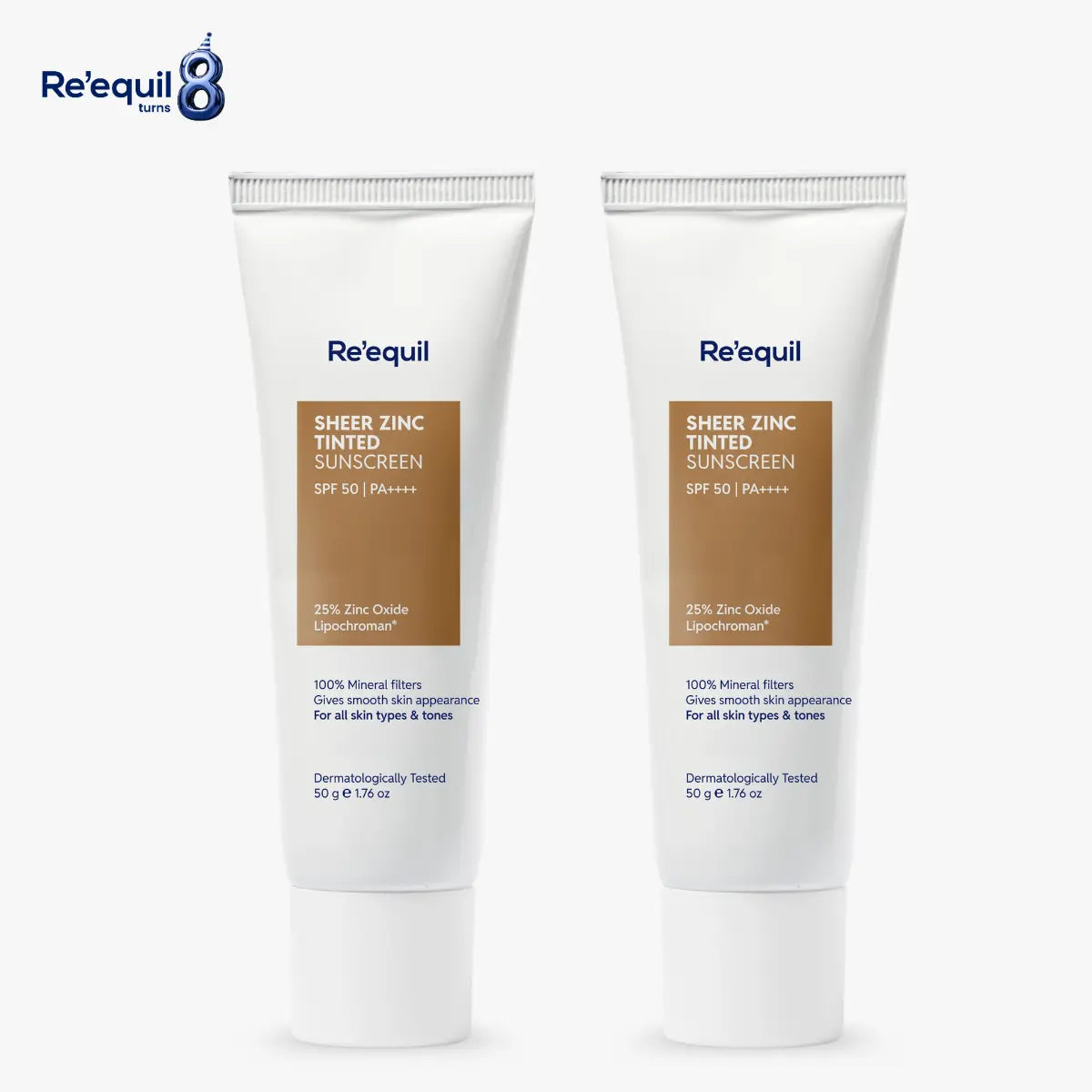 Sheer Zinc Tinted Sunscreen (Pack of 2)