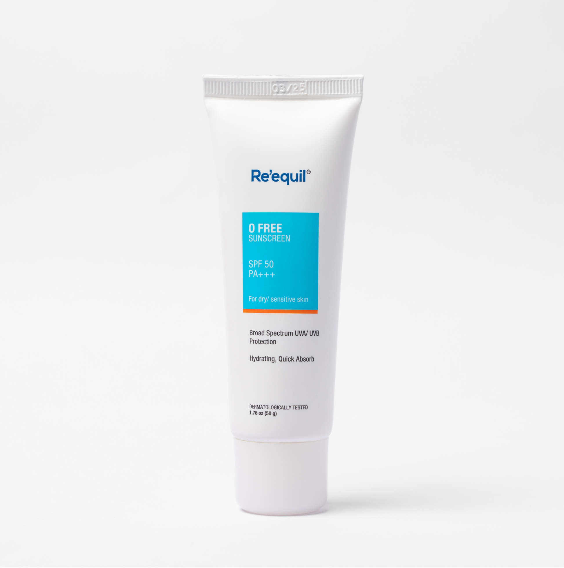 Buy O Free Sunscreen SPF 50 for Dry Sensitive Skin Re equil